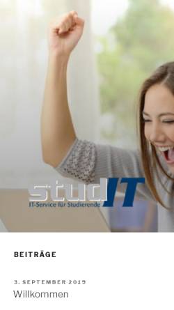 Vorschau der mobilen Webseite studit.uni-goettingen.de, studIT - IT-Service für Studierende