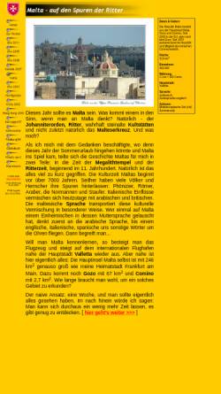 Vorschau der mobilen Webseite www.w3com.de, Malta - auf den Spuren der Ritter [Uwe Logemann]