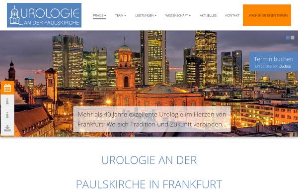 Vorschau von www.urologie-paulskirche.de, Urologie an der Paulskirche