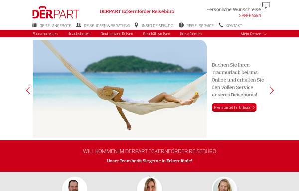 Vorschau von www.derpart.com, Reisebüro Linnekuhl & Hofeldt GmbH & Co. KG