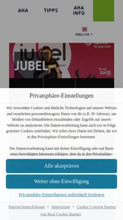 Vorschau der mobilen Webseite www.jubel.li, Jugendbeteiligung Liechtenstein (JUBEL)
