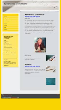 Vorschau der mobilen Webseite www.sprachschule-gstecher-waiblingen.de, Sprachschule Gisela Stecher