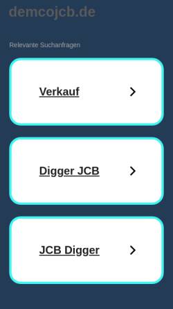 Vorschau der mobilen Webseite www.demcojcb.de, Demco JCB Vertrieb & Service GmbH