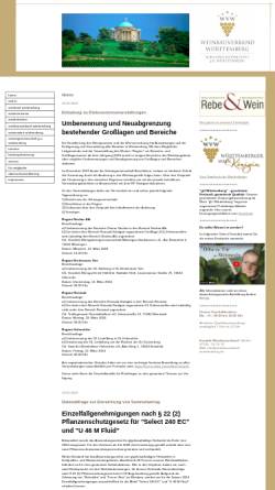 Vorschau der mobilen Webseite www.weinbauverband-wuerttemberg.de, Weinbauverband Württemberg e. V.