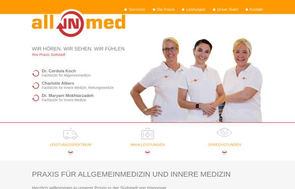 Vorschau von www.praxis-suedstadt.de, Praxis für Allgemeinmedizin Dr. med. Cordula Koch