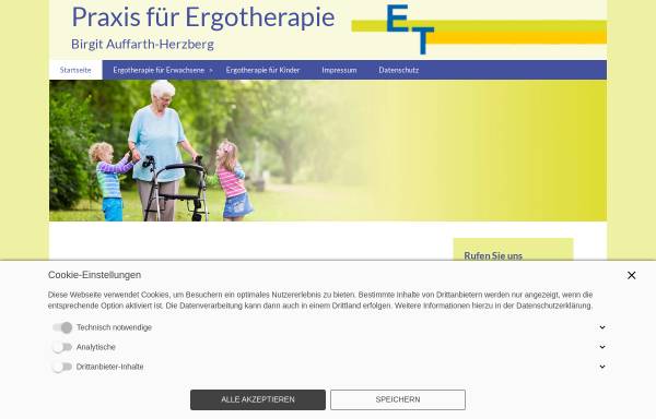 Vorschau von www.ergotherapie-hannover.info, Praxis für Ergotherapie, Birgit Auffarth-Herzberg