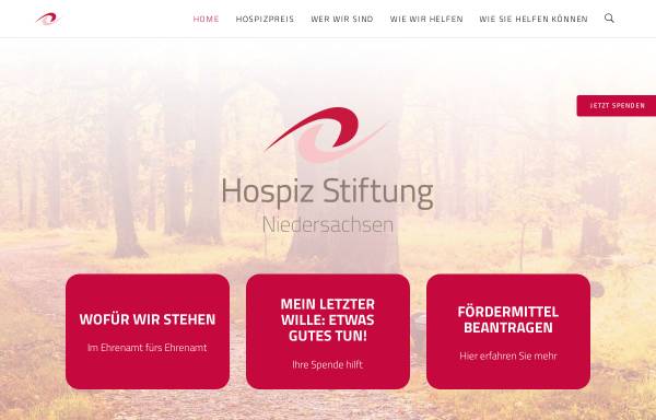 Vorschau von www.hospiz-stiftung-niedersachsen.de, Hospiz Stiftung Niedersachsen