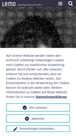 Vorschau der mobilen Webseite www.dhm.de, Deutsches Historisches Museum: Johann Georg Elser