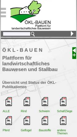 Vorschau der mobilen Webseite oekl-bauen.at, Österreichisches Kuratorium für Landtechnik und Landentwicklung