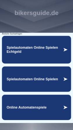 Vorschau der mobilen Webseite www.bikersguide.de, Johann Georg Elser
