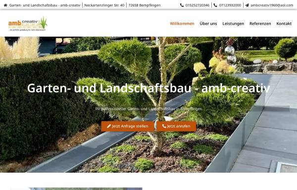 Vorschau von amb-creativ.de, amb creativ Garten- und Landschaftbau