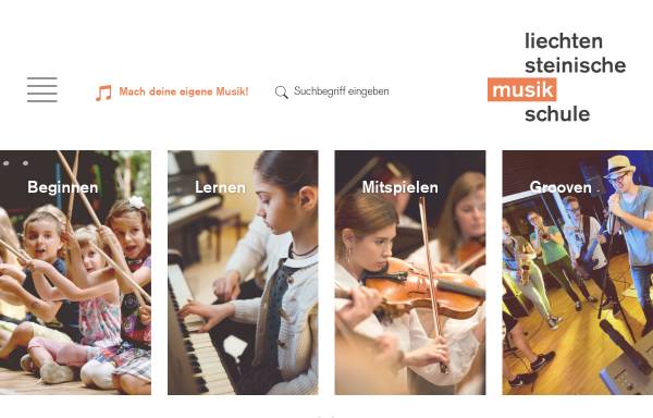 Vorschau von www.musikschule.li, Musikschule Liechtenstein