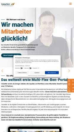 Vorschau der mobilen Webseite www.valuenet.de, ValueNet Group