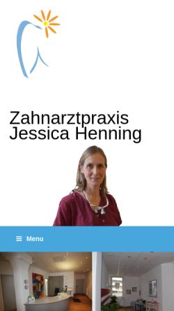 Vorschau der mobilen Webseite www.zahnmedizin-bs.de, Jauch-Becker, Dr. med. dent. Claudia