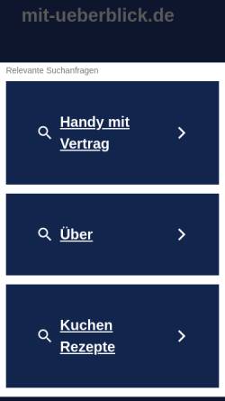 Vorschau der mobilen Webseite www.mit-ueberblick.de, Agentur Überblick