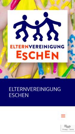 Vorschau der mobilen Webseite ev-eschen.li, Elternvereinigung Eschen (EVE)
