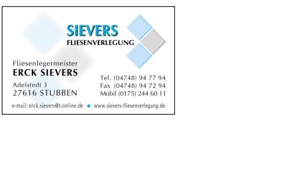 Vorschau von www.sievers-fliesenverlegung.de, Sievers Fliesenverlegun Stubben