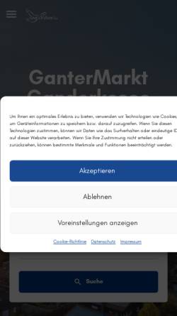 Vorschau der mobilen Webseite gantermarkt.de, GanterMarkt Ganderkesee e.V.