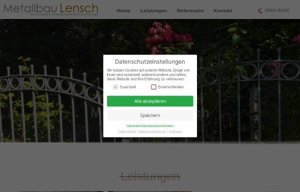 Vorschau von www.metallbau-lensch.de, Metallbau Lensch