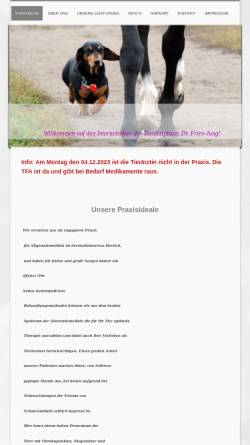 Vorschau der mobilen Webseite www.fries-jung.de, Dr. Fries-Jung, Tierärztin