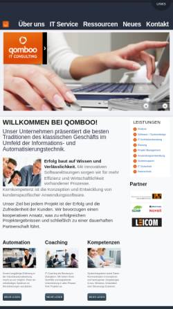 Vorschau der mobilen Webseite www.qomboo.com, Qomboo - IT Consulting