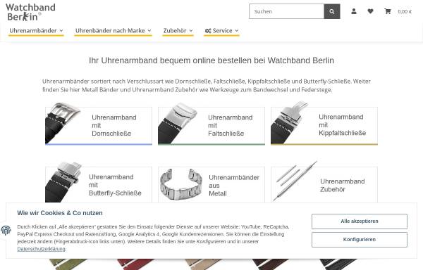 Vorschau von watchband-berlin.com, Watchband-Berlin, Dirk Nentwig