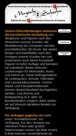 Vorschau der mobilen Webseite heiek.de, MagischeSechzehn