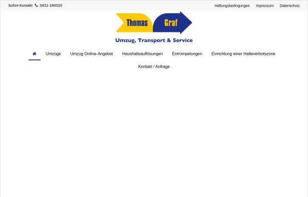 Vorschau von www.graf-umzug.de, Thomas Graf Umzug, Transport und Service