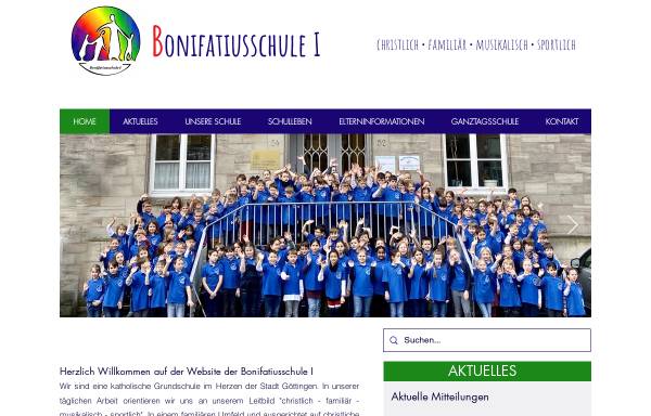 Vorschau von www.boni1-goettingen.de, Bonifatiusschule I Grundschule (Boni I, Boni 1)