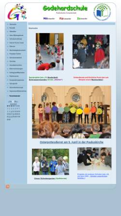 Vorschau der mobilen Webseite www.godehardschule.de, Godehardschule