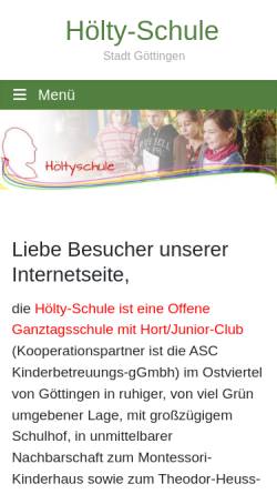 Vorschau der mobilen Webseite www.hoelty-schule.de, Hölty-Schule