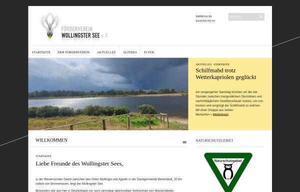 Vorschau von wollingster-see.de, Förderverein Wollingster See e.V. [Wollingst]
