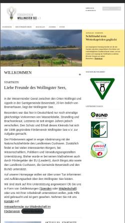 Vorschau der mobilen Webseite wollingster-see.de, Förderverein Wollingster See e.V. [Wollingst]