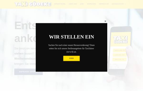 Vorschau von taxi-goedeke.com, Taxi Gödeke [Bokel]