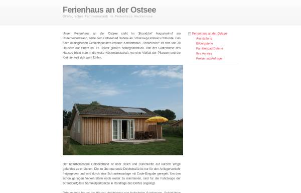 Vorschau von www.unser-ferienhaus-an-der-ostsee.de, Ferienhaus Heckenrose