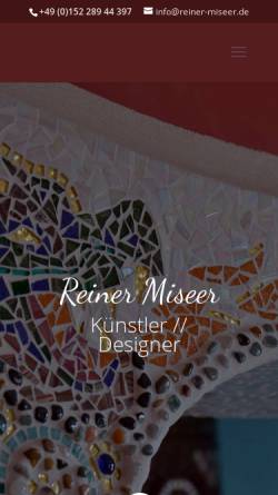 Vorschau der mobilen Webseite www.reiner-miseer.de, Reiner Miseer