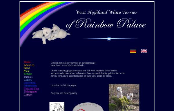 Vorschau von www.ofrainbowpalace.de, Of Rainbow Palace