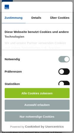 Vorschau der mobilen Webseite www.webvergabe.de, Altenda GmbH