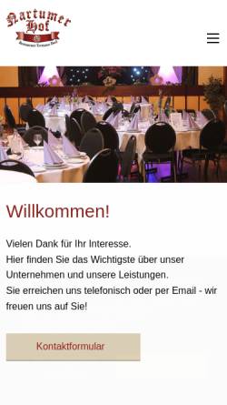 Vorschau der mobilen Webseite nartumer-hof.de, Nartumer Hof, Restaurant Termanns Deel