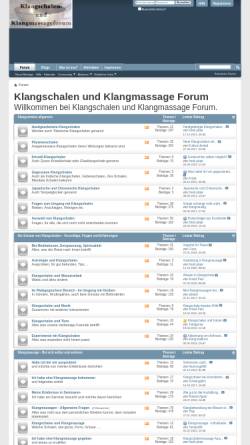 Vorschau der mobilen Webseite www.klangschalen-forum.de, Klangschalen und Klangmassage Forum