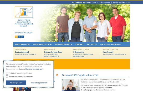 Vorschau von www.sozialwesen-witt.de, Gemeinnütziges Schulungszentrum für Sozialwesen gGmbH