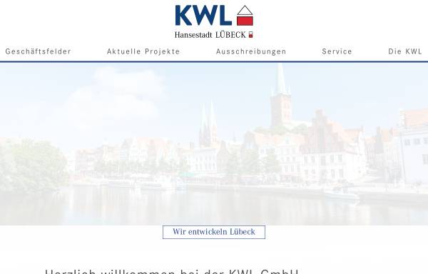 Vorschau von www.kwl-luebeck.de, Koordinierungsbüro Wirtschaft Lübeck GmbH