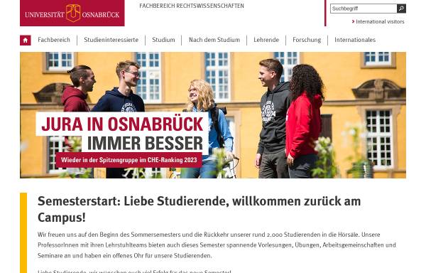 Vorschau von www.jura.uni-osnabrueck.de, Juristische Fakultät