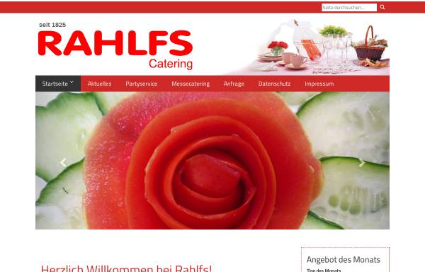 Vorschau von www.rahlfs.de, Rahlfs Catering und Party-Service