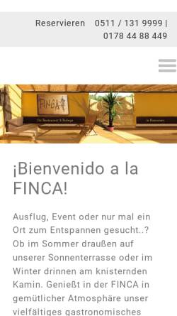 Vorschau der mobilen Webseite www.tennis-finca.de, Finca - Inh. Jens Graumann