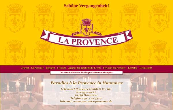 Vorschau von www.provence-paradies.de, La Provence & Paradies - Inh. Juergen Piquardt