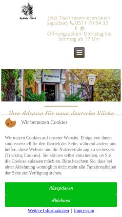 Vorschau der mobilen Webseite www.spaetzlehaus.de, Spätzle-Haus, Holger Türpitz