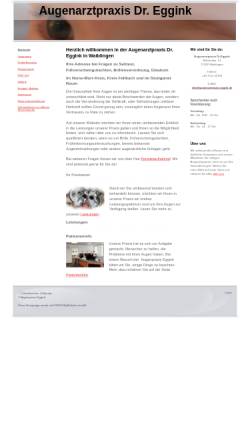 Vorschau der mobilen Webseite www.augenarztpraxis-eggink.de, Augenarztpraxis Eggink