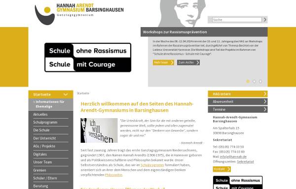 Vorschau von www.han-nah.de, Hannah-Arendt-Gymnasium Barsinghausen