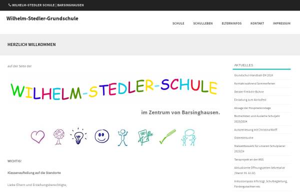 Vorschau von www.wilhelm-stedler-grundschule.de, Wilhelm-Stedler-Grundschule Barsinghausen